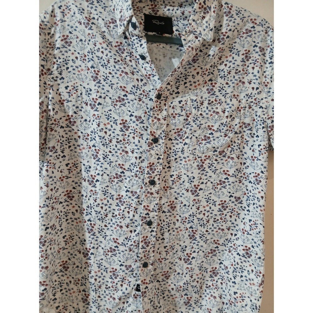 Rails Mens  Short Sleeve Button Up Shirt Small Floral Print - Picture 3 of 6